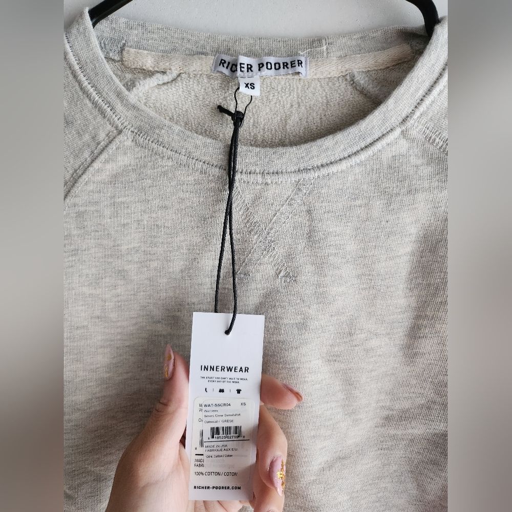 Richer Poorer Gray Sweatshirt - Picture 8 of 10